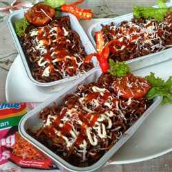 Sandwich Roti Indomie Coklat Hitam Manis